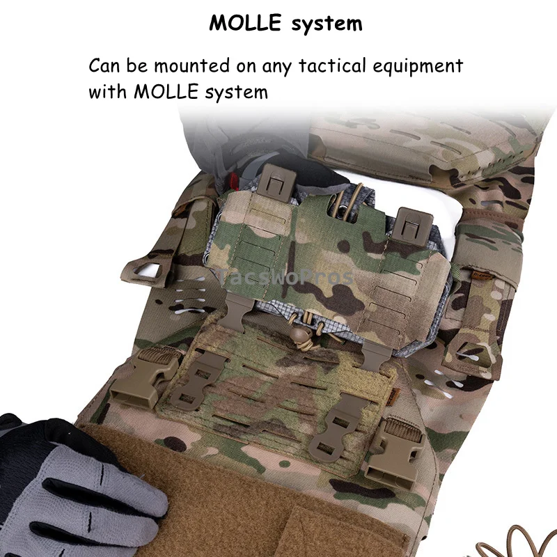 Portamóvil táctico MOLLE para chaleco y airsoft - imagen 5