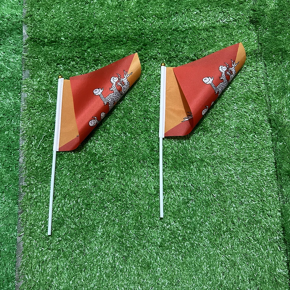 Bandera de mano Bután 14x21cm – Deportivo y decoración - imagen 5