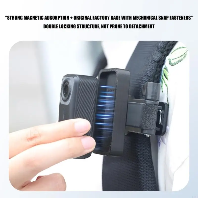 Clip magnético para mochila con abrazadera rotación 360° - imagen 2