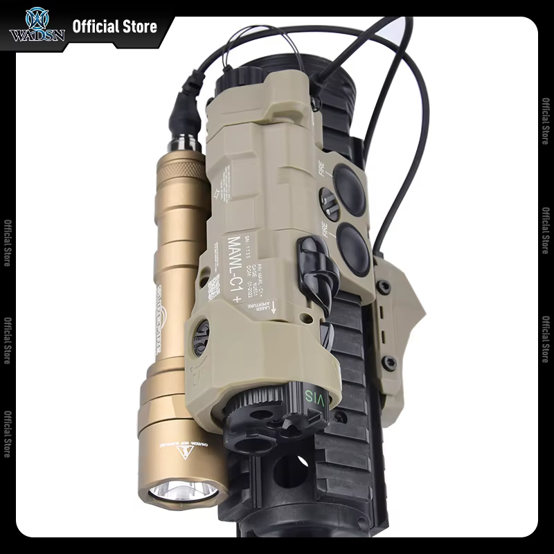 WADSN MAWL Láser IR con punto de mira y luz blanca para arma de caza - imagen 2