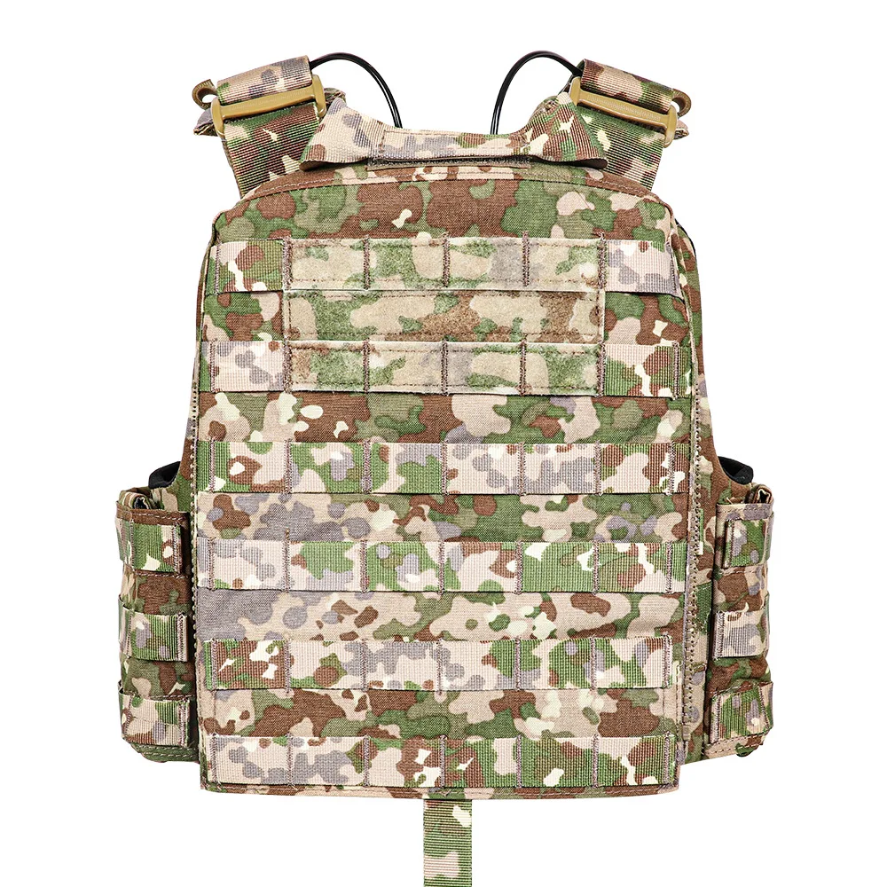 Chaleco táctico MOLLE portaplaca resistente airsoft paintball camuflaje - imagen 2