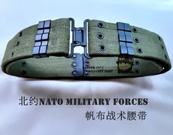 Cinturón táctico de lona M1942 para entrenamiento al aire libre