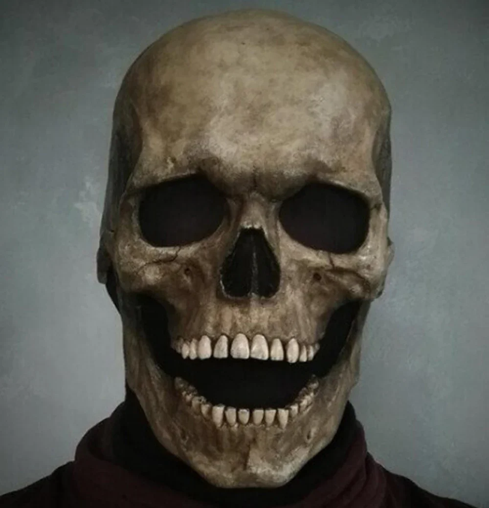 Máscara látex calavera completa terrorífica para Halloween y cosplay - imagen 3