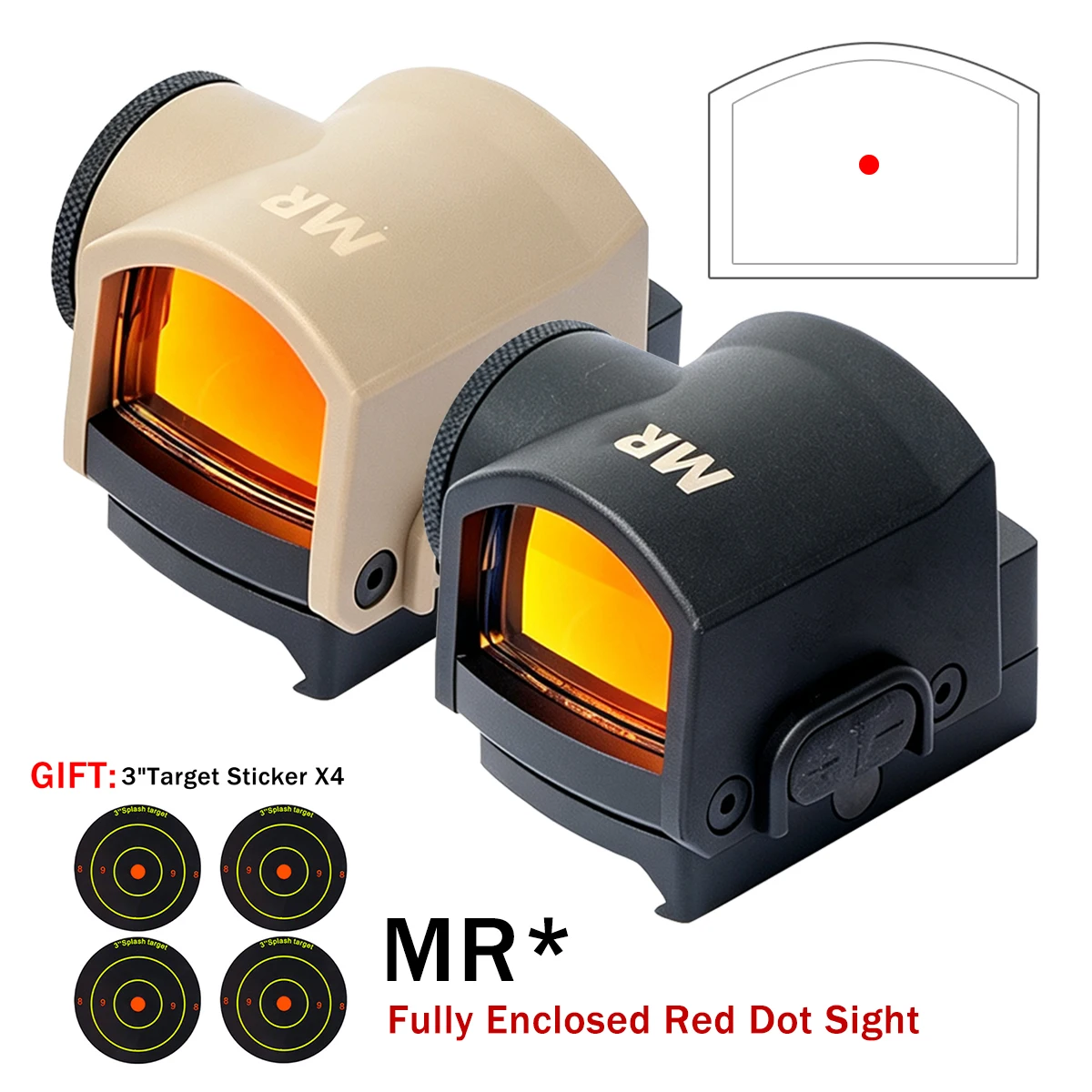 Mira réflex con punto rojo para rifle
