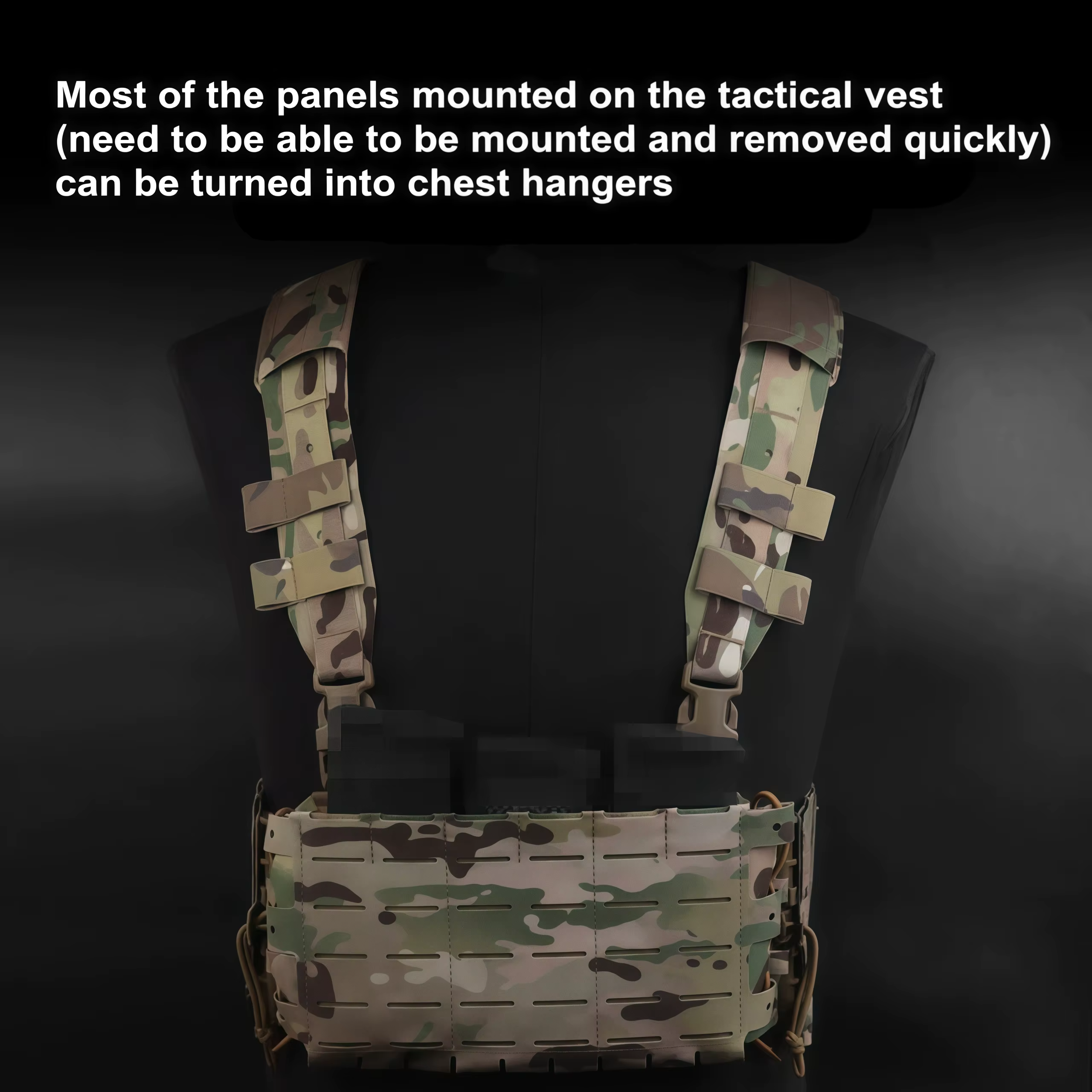 Kit plataforma pecho táctico V3 5.56 bolsa Triple Mag MOLLE bilateral - imagen 4