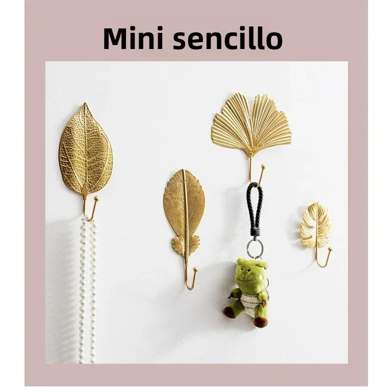 Gancho de pared de hierro ligero para abrigos y llaves - imagen 2