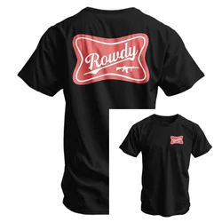 Rowdy Combat Iron Camiseta táctica militar de algodón para deporte