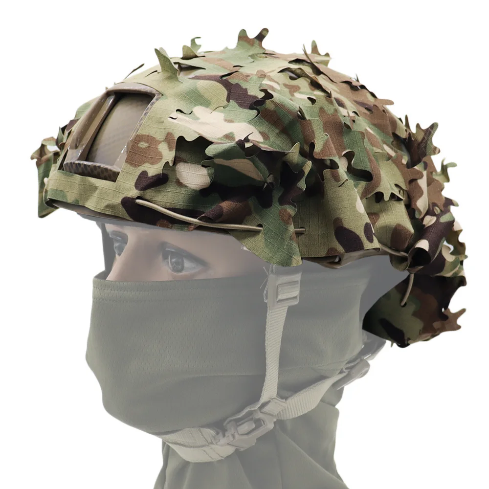 Cubierta táctica para casco camuflaje 3D con corte láser - imagen 2