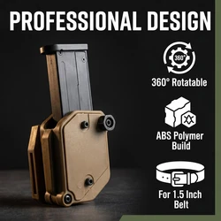 Funda táctica portacargadores IPSC ajustable multángulo para pistola