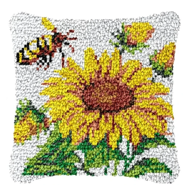 Kit de Ganchillo de Anclaje Serie Flores con Ganchos Smyrna - imagen 5