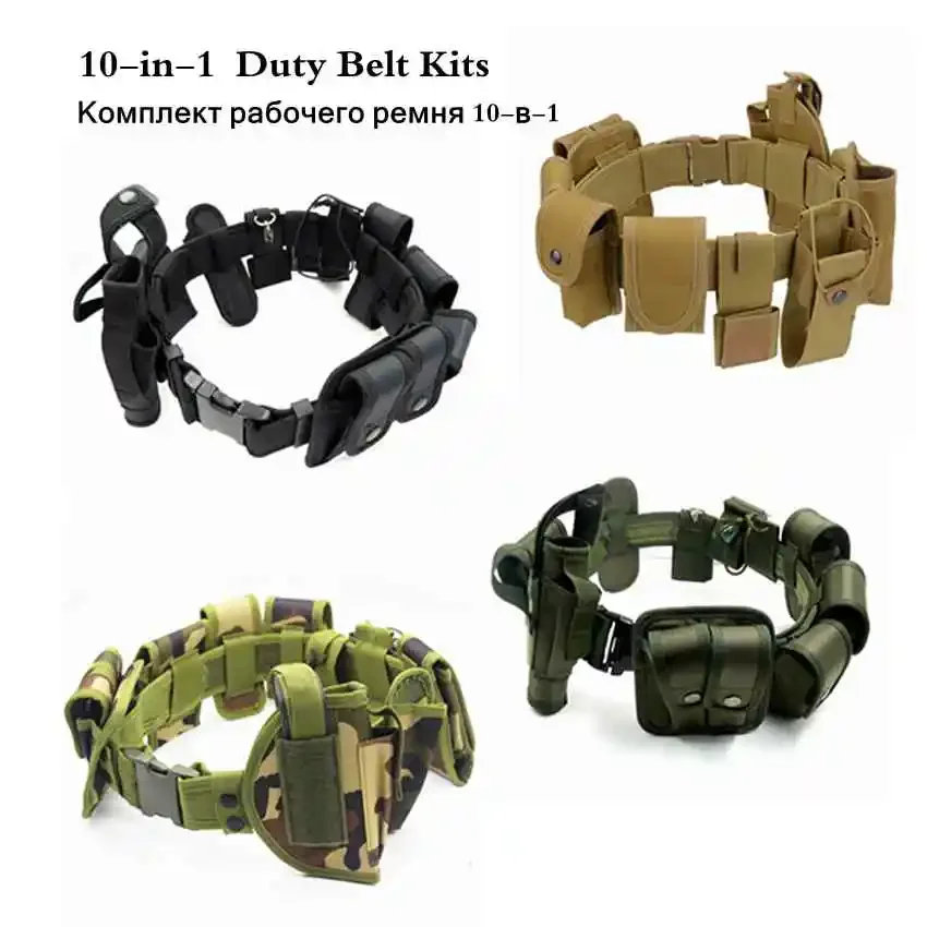 Cinturón táctico utilitario MOLLE con bolsas para exterior - imagen 2