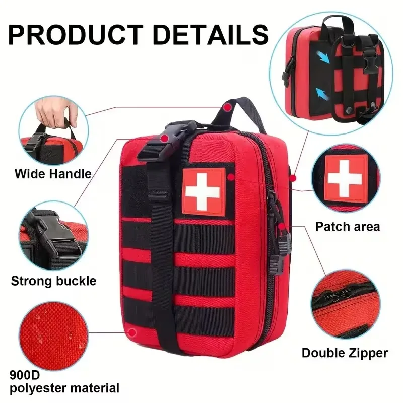 Botiquín IFAK primeros auxilios táctico – Kit emergencia supervivencia - imagen 4