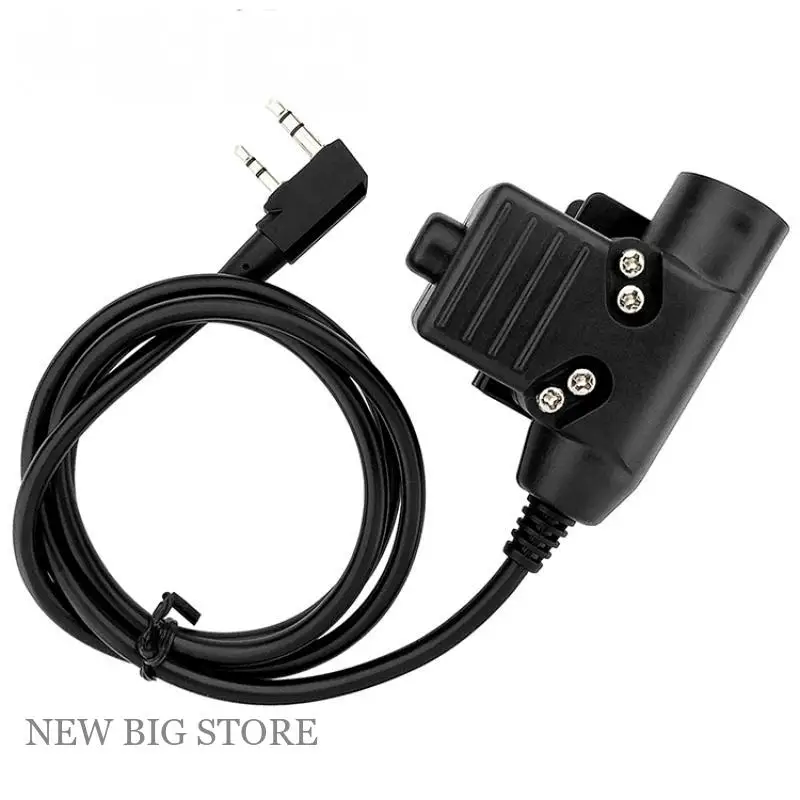 PTT para walkie talkie con auriculares tácticos y botón disparo - imagen 3