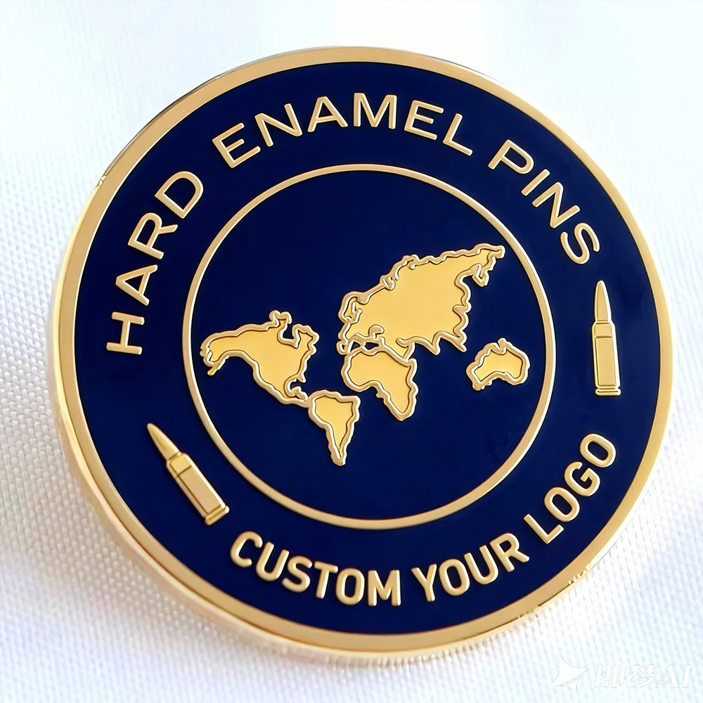 Pin esmaltado personalizado insignia metálica logotipo anime