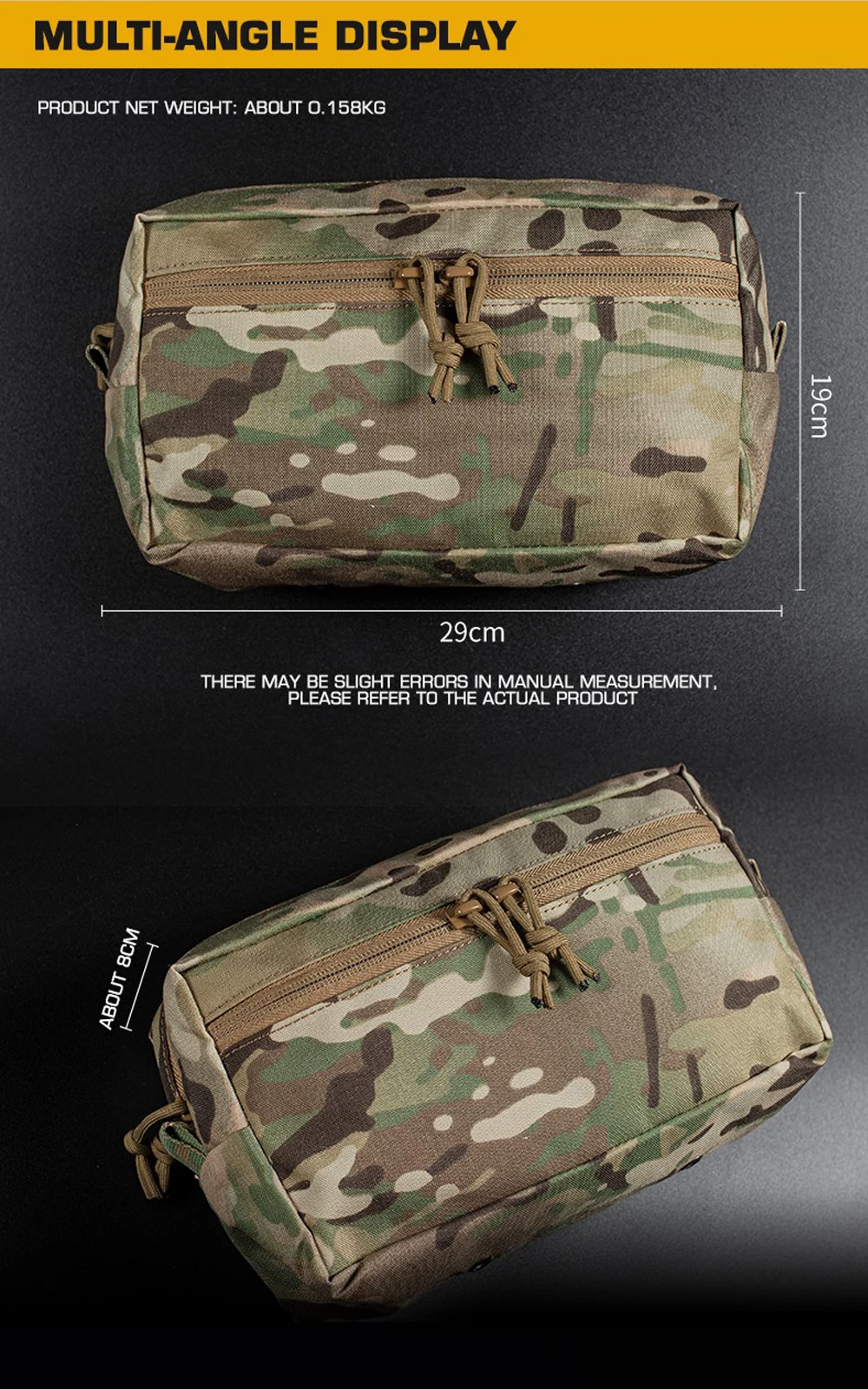 Detalle de diseño y sujeción para MOLLE