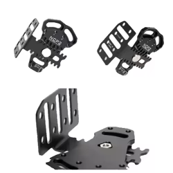 Adaptador táctico multiángulo rotación conector placa–funda inclinación