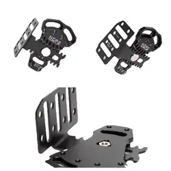 Adaptador táctico multiángulo rotación conector placa–funda inclinación