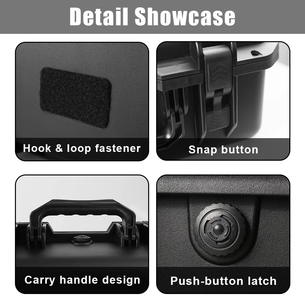 Estuche táctico doble para pistola – Carcasa dura impermeable con porta cargadores - imagen 3