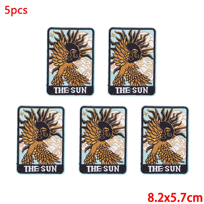 Parche táctico MOLLE cráneo tarot – Termoadhesivo para uniforme y mochila - imagen 5