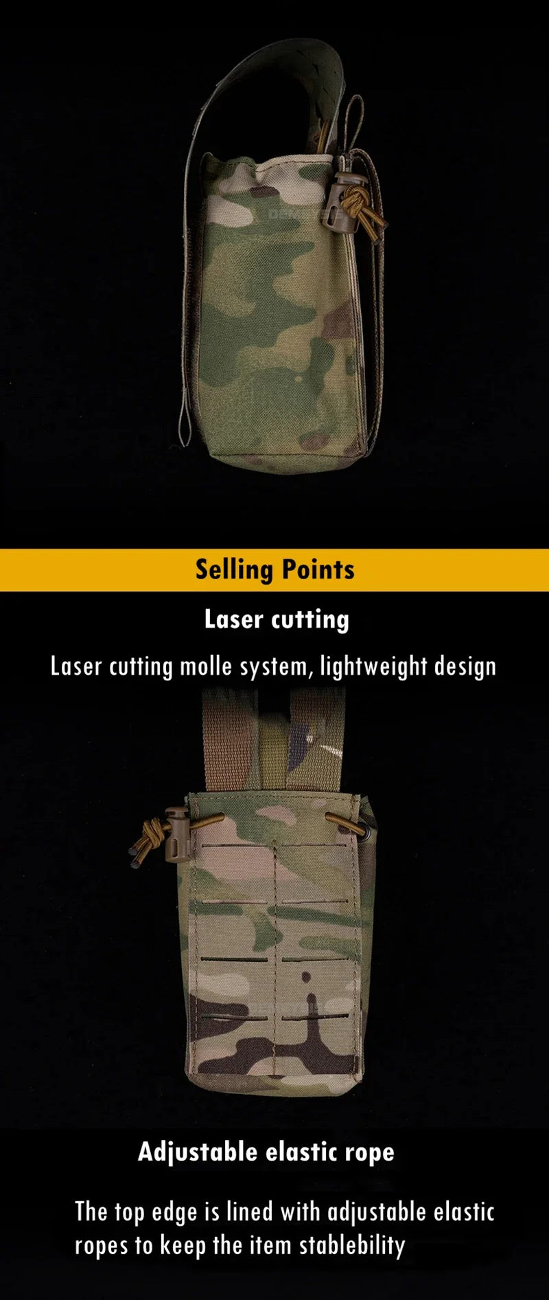 Colores disponibles de la bolsa MOLLE