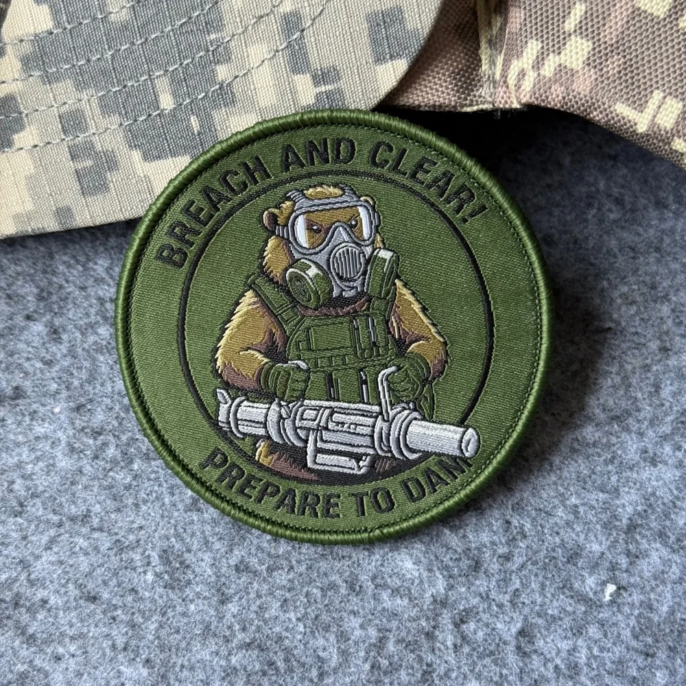 Beaver parches tácticos militares para ropa y mochilas Velcro - imagen 4