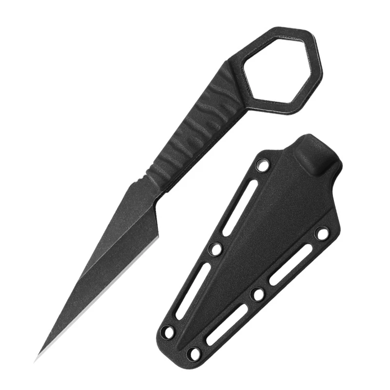 Mini cuchillo táctico para exteriores de alta dureza con funda - imagen 3