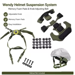 Wendy Kit de suspensión para casco FAST MICH ACH, dial y almohadillas