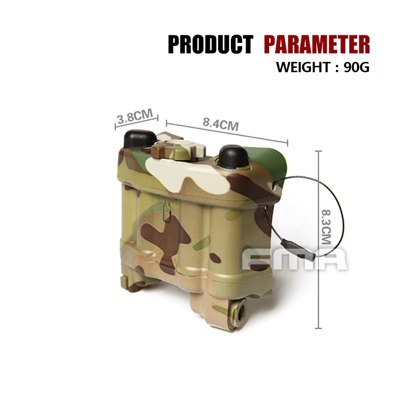 FMA Tactical NVG caja de batería PVS-31 Multicam para visión nocturna - imagen 4