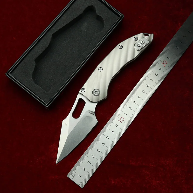 LEMIFSHE Stitch RamL cuchillo plegable táctico de titanio M390 - imagen 2