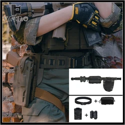 Cinturón táctico MOLLE Airsoft desmontable con bolsos porta-cargadores