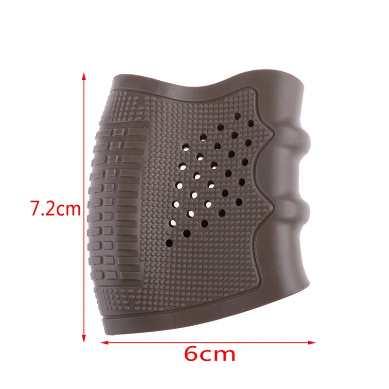 Detalle de la textura irregular de la funda de goma