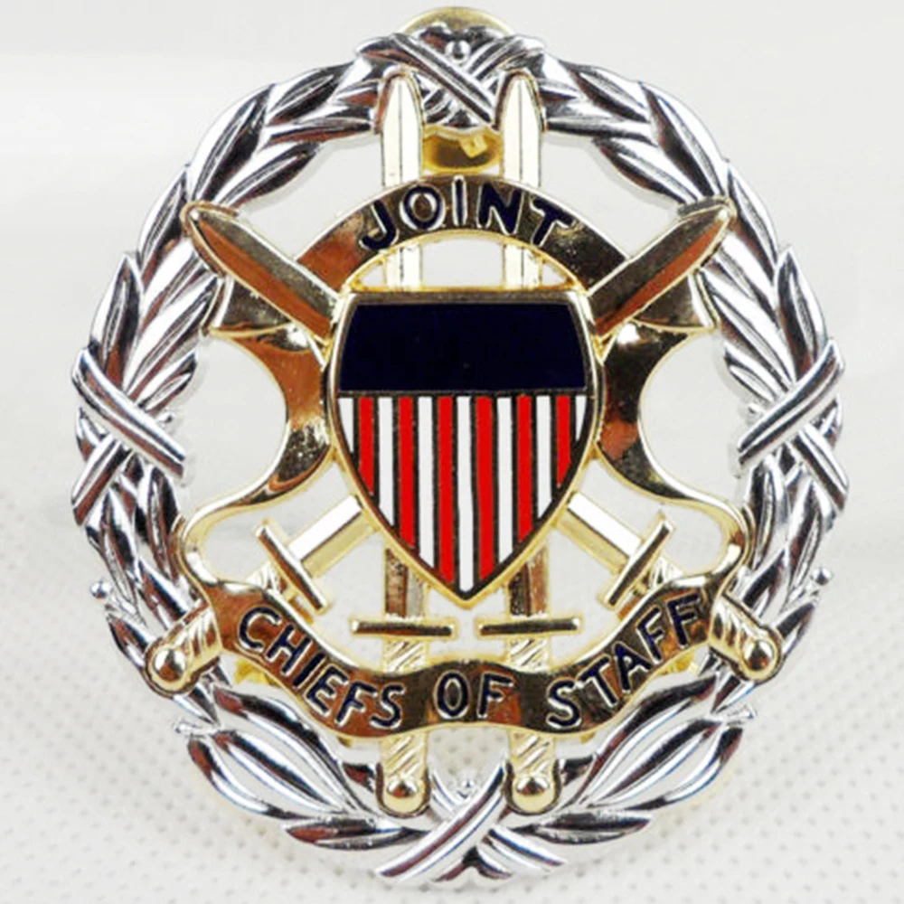 Pin de identificación metálico escudo espada Jefes Conjuntos EE. UU. - imagen 3