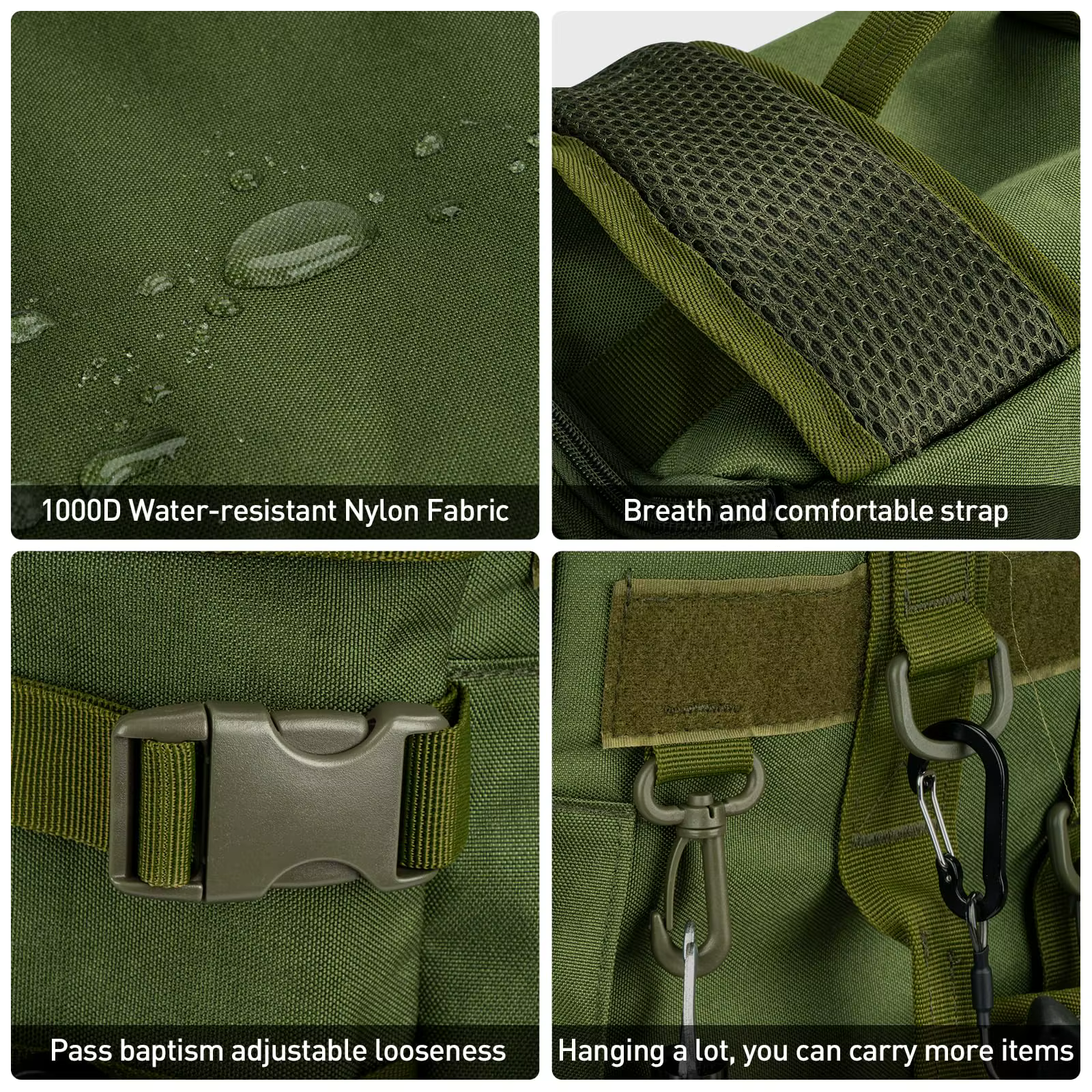 Mochila de pesca táctica con soporte para caña y cajas de aparejos - imagen 5