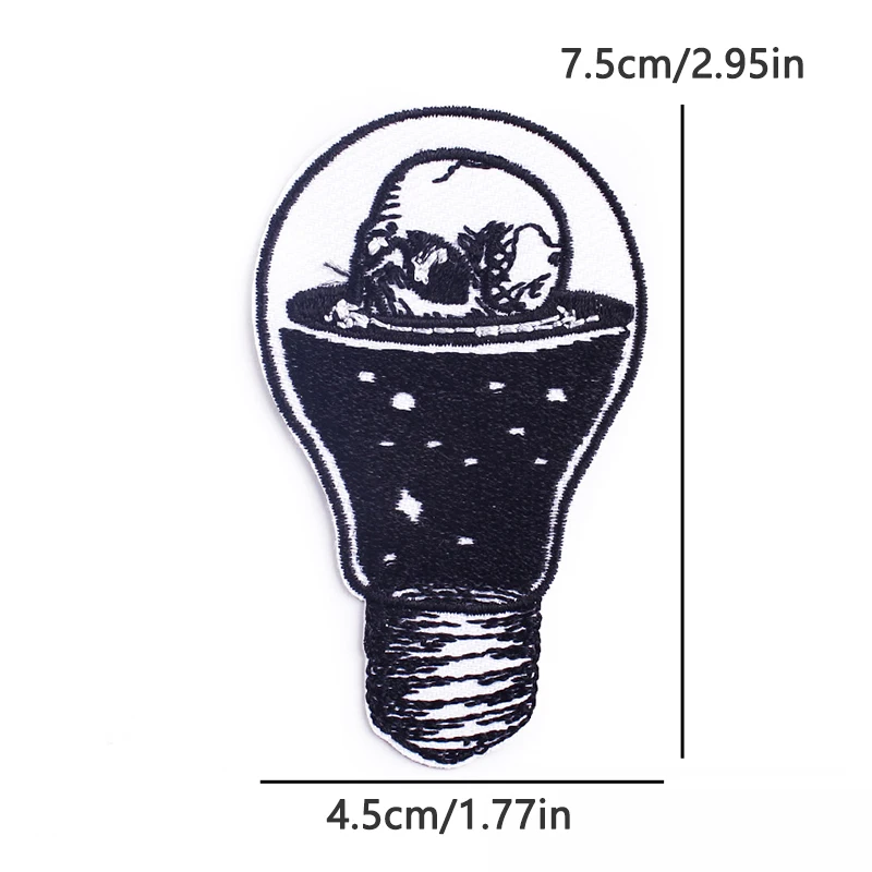 Parche Bordado Lumos Varita Mágica con Estrella – Adhesivo para Chaqueta o Morral