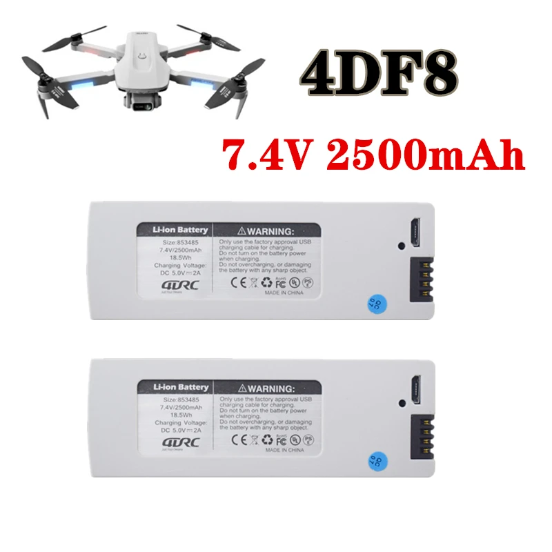 Batería LiPo 7.4V 2500mAh para dron F8 – Compatible 4DRC