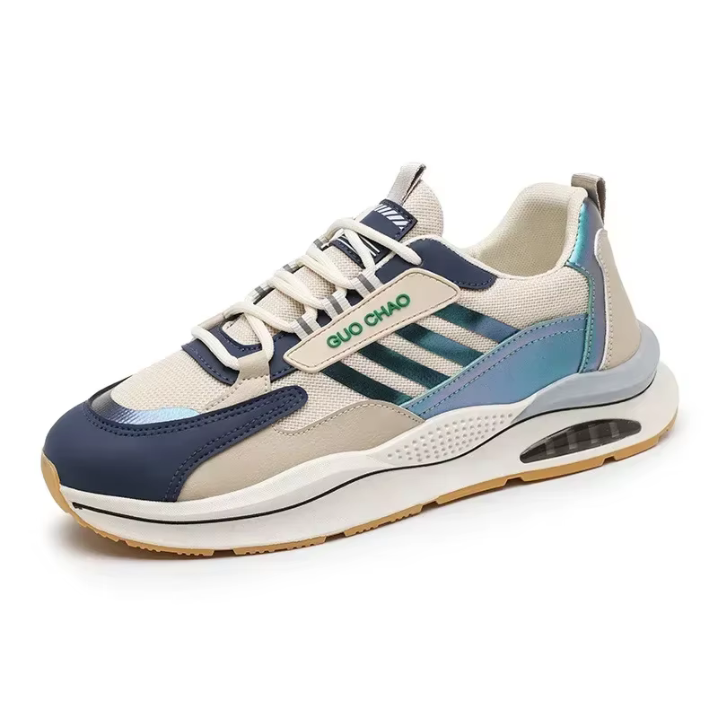 Zapatillas de malla con plataforma para hombre, deportivas - imagen 5