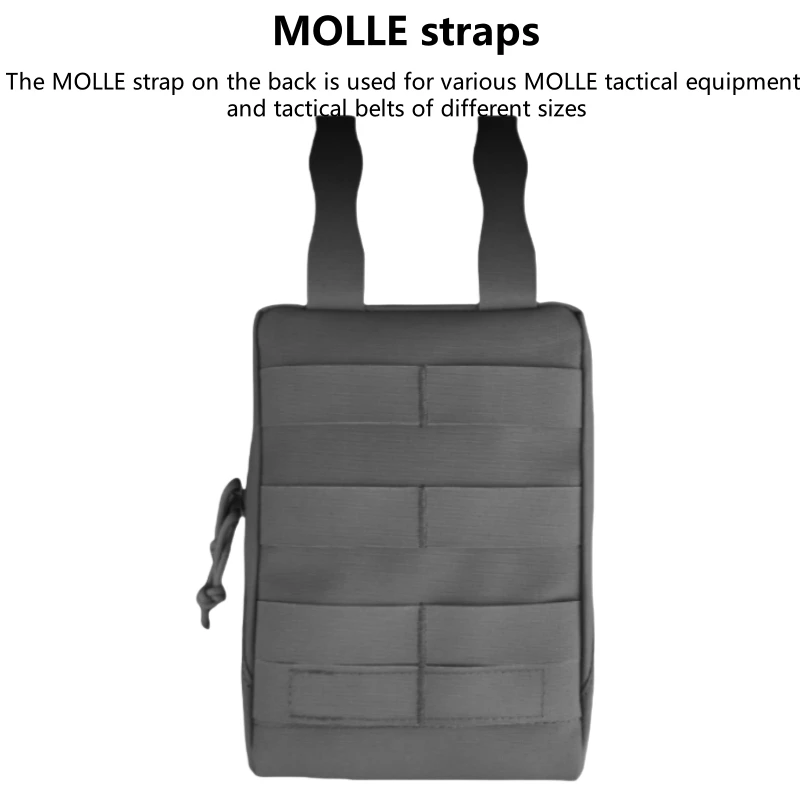 Bolsa MOLLE ligera multiusos para chaleco táctico o cinturón - imagen 3