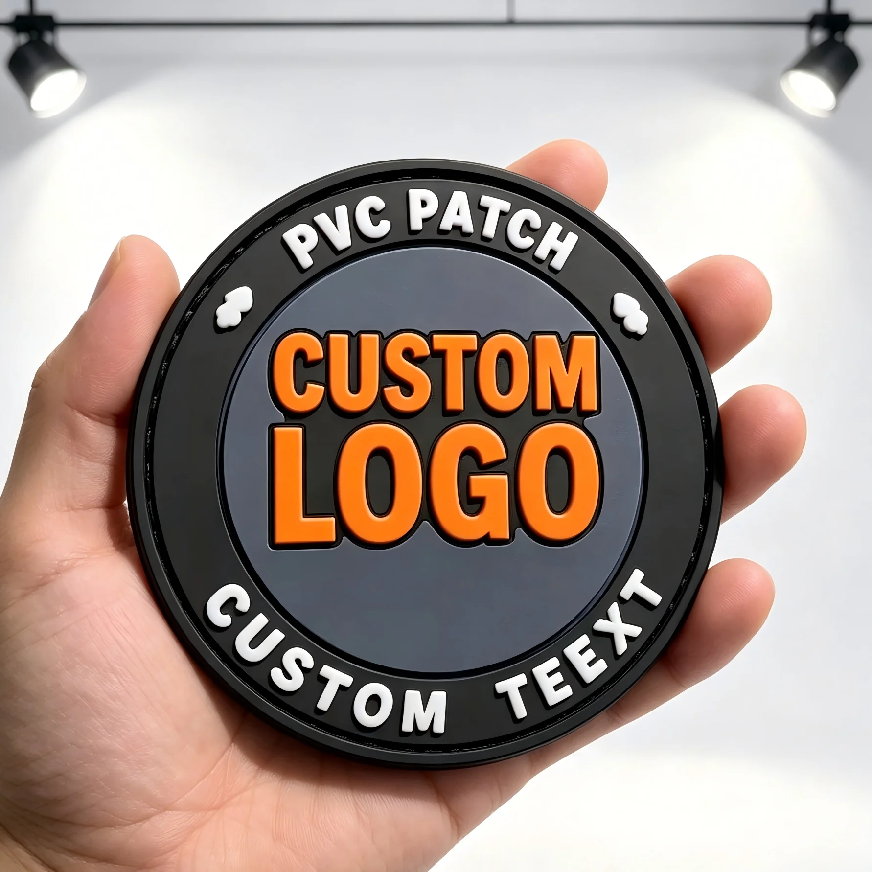 Parche táctico termoadhesivo 3D silicona PVC con logo velcro - imagen 3