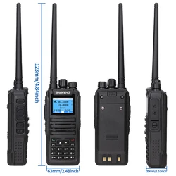 Baofeng DM-1701 walkie talkie DMR digital analógico para radioaficionado