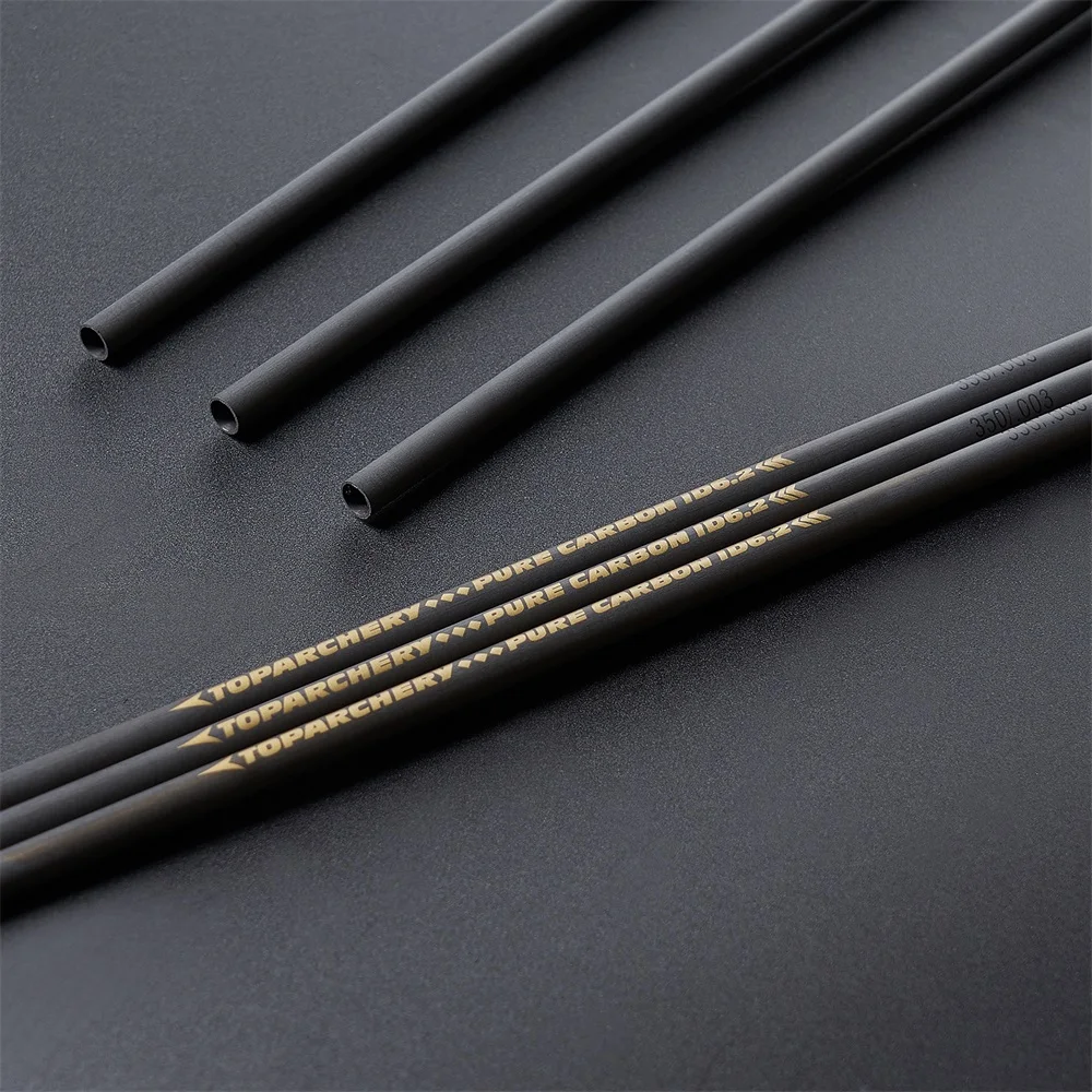 Flecha carbono 6,2mm spine 300-600 arco compuesto recurvo caza - imagen 4