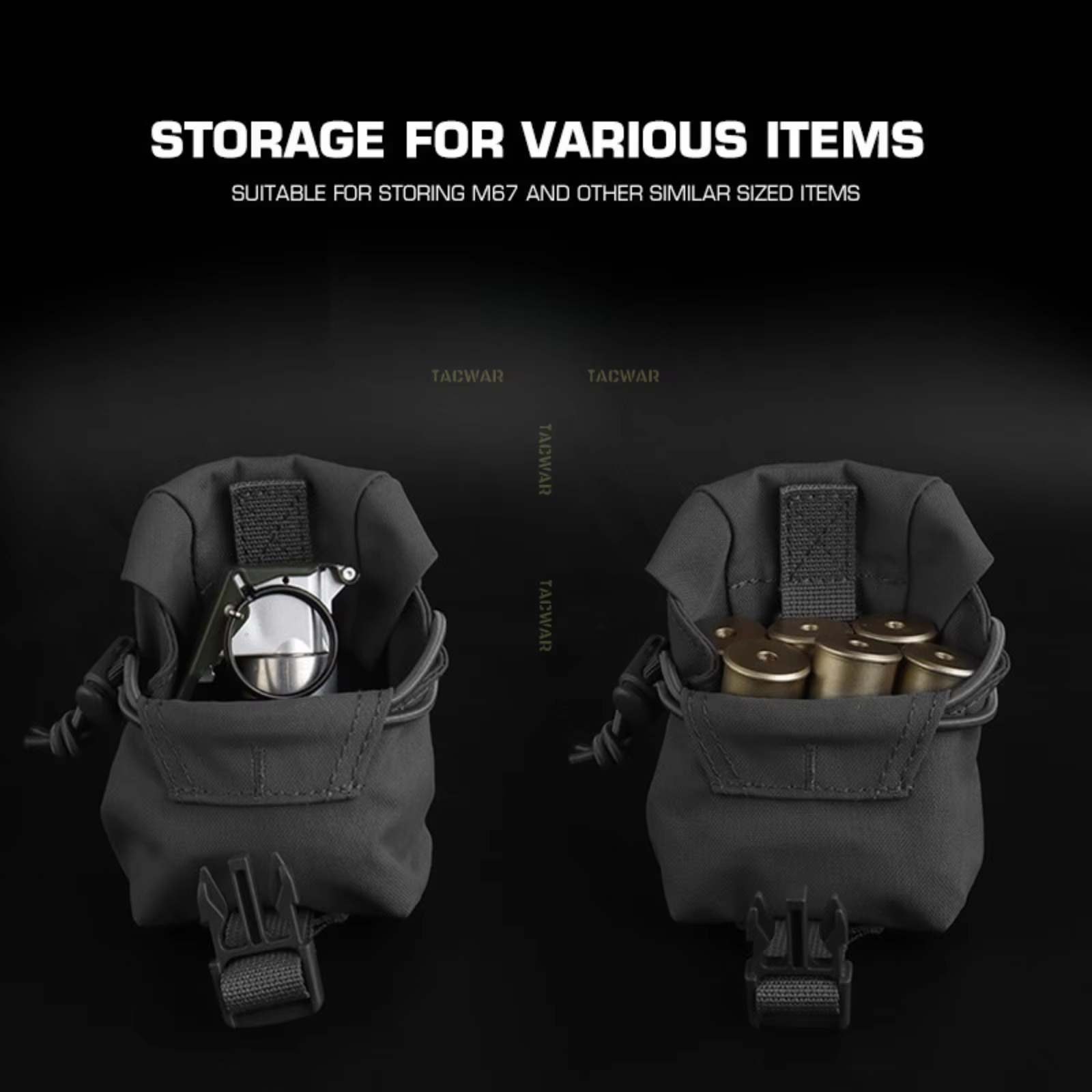 Frag Bolsa Táctica MOLLE Granada con Cinturón Cinta Aire Libre - imagen 4