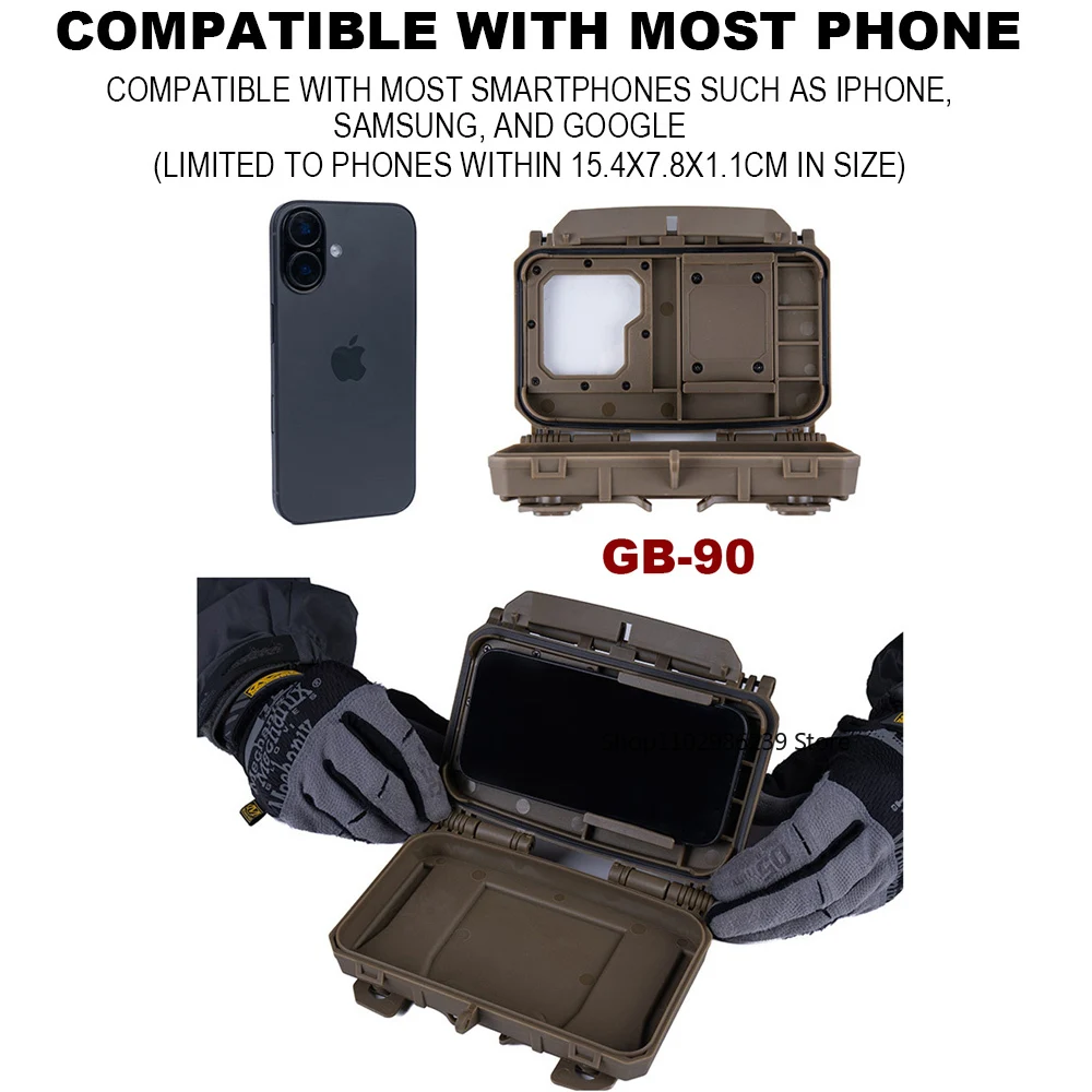 Funda táctica MOLLE universal para teléfono y navegación de mapas - imagen 3