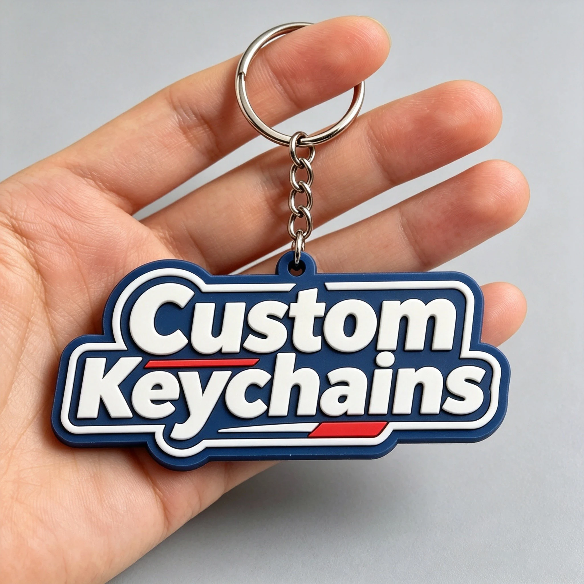 Llavero de PVC personalizado con logotipo para regalo corporativo - imagen 4