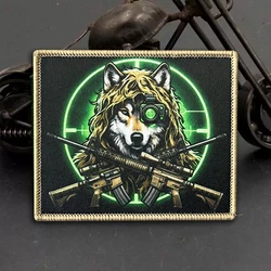Sniper Wolf parche táctico moral para traje ghillie con velcro