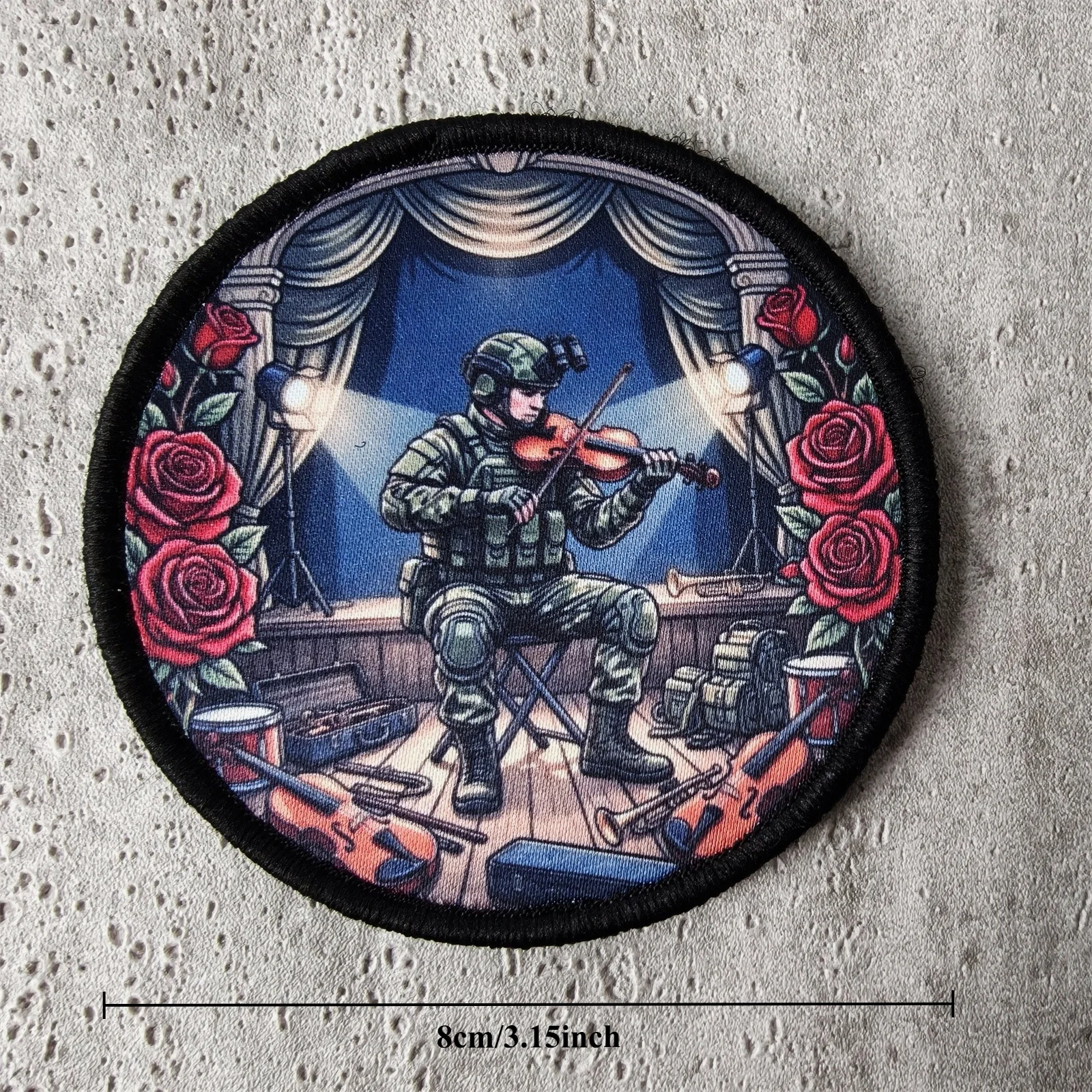 Vista de uno de los diseños estampados