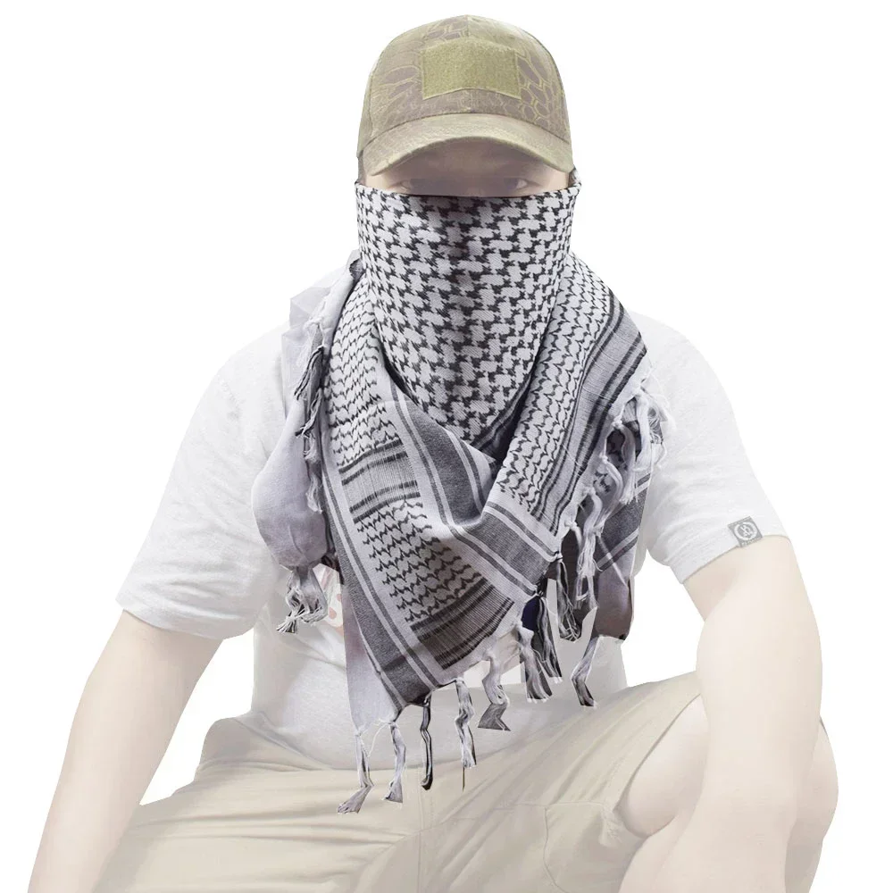 SINAIRSOFT Shemagh táctico desierto – Keffiyeh para cabeza y cuello