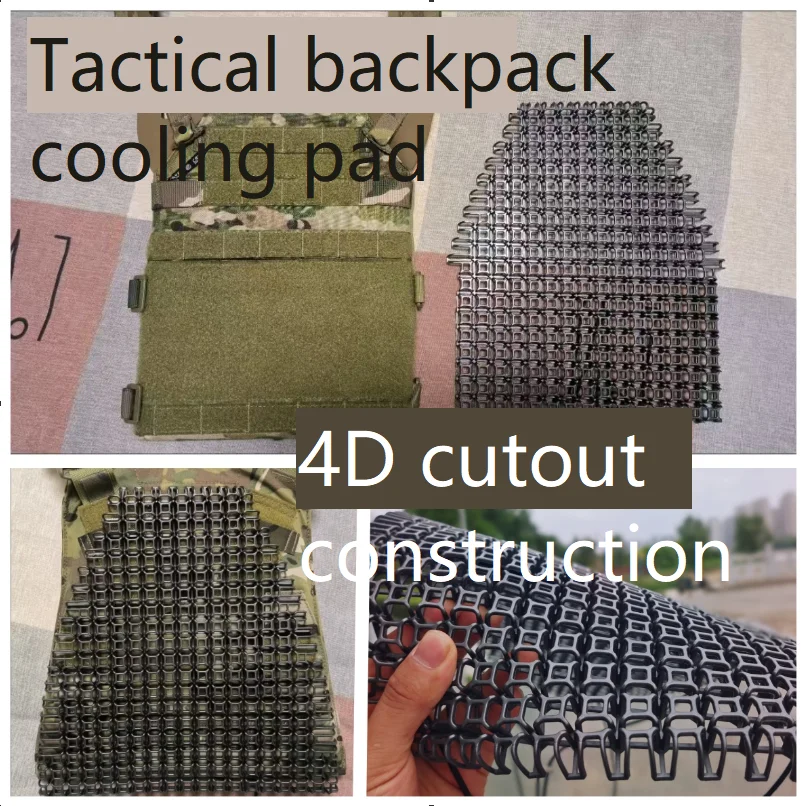 Almohadilla táctica transpirable tridimensional para mochila y chaleco - imagen 3