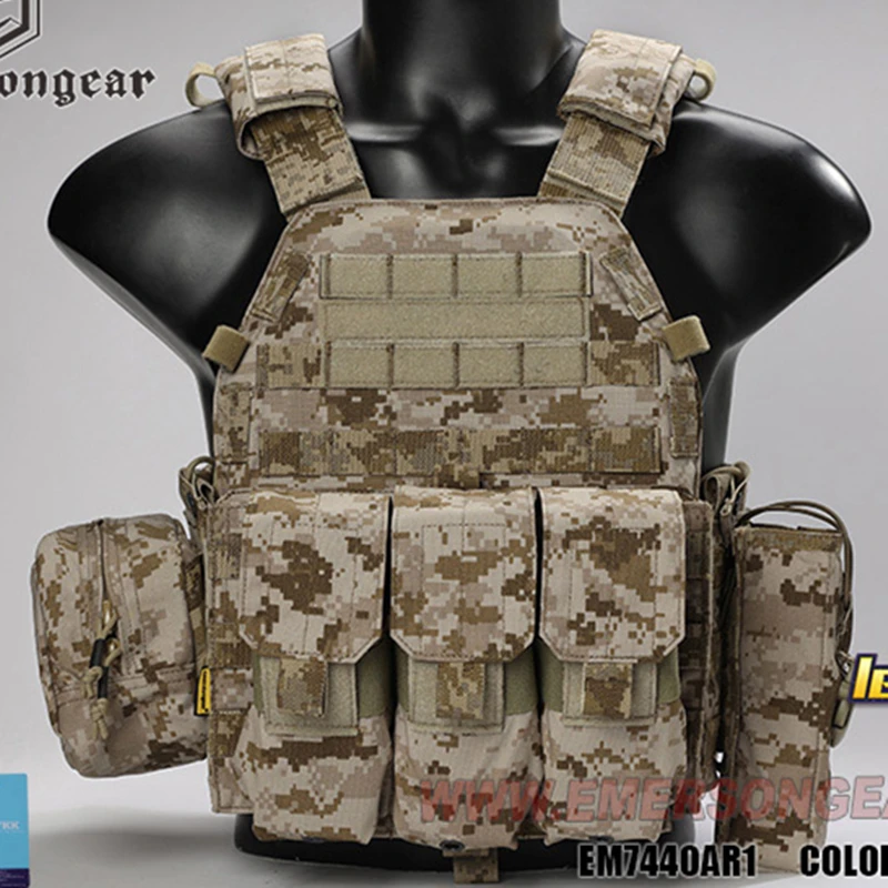 Emerson Gear LBT6094A chaleco táctico modular MOLLE con bolsillos - imagen 3