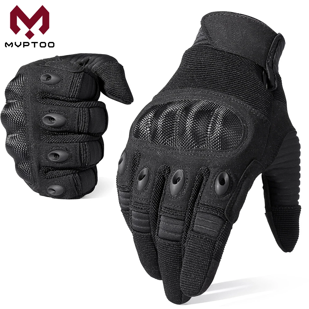 Guantes tácticos hombre con pantalla táctil y palma antideslizante exterior