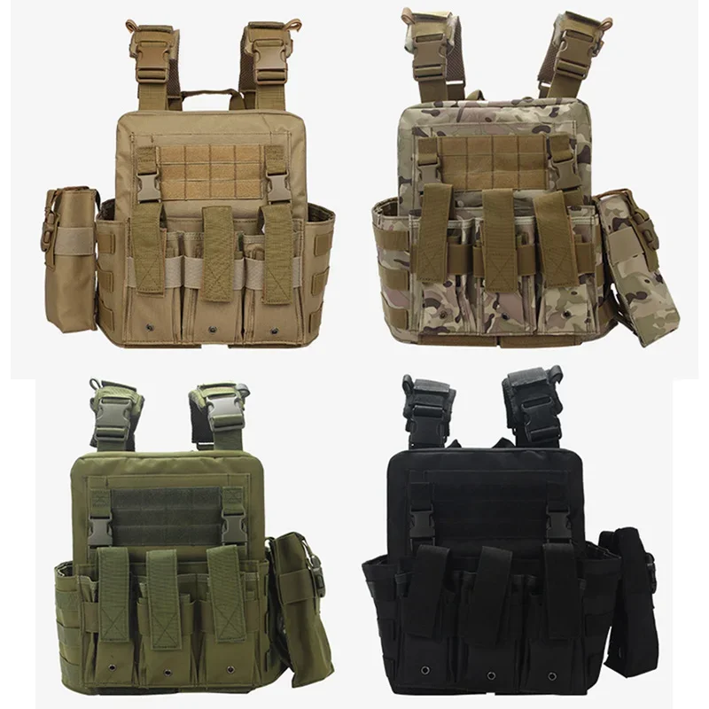 Chaleco táctico portaplacas Multicam, resistente al desgaste - imagen 5